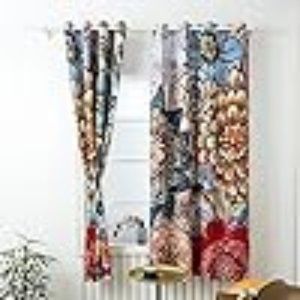 Floral, Blackout Window Panel Curtains 2 Panels